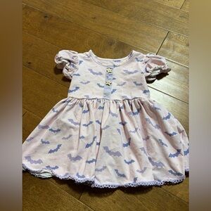 Smocked sweets dress size 4 girls purple short sleeve